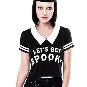 Killstar Let's Get Spooky Phantom Crop Top